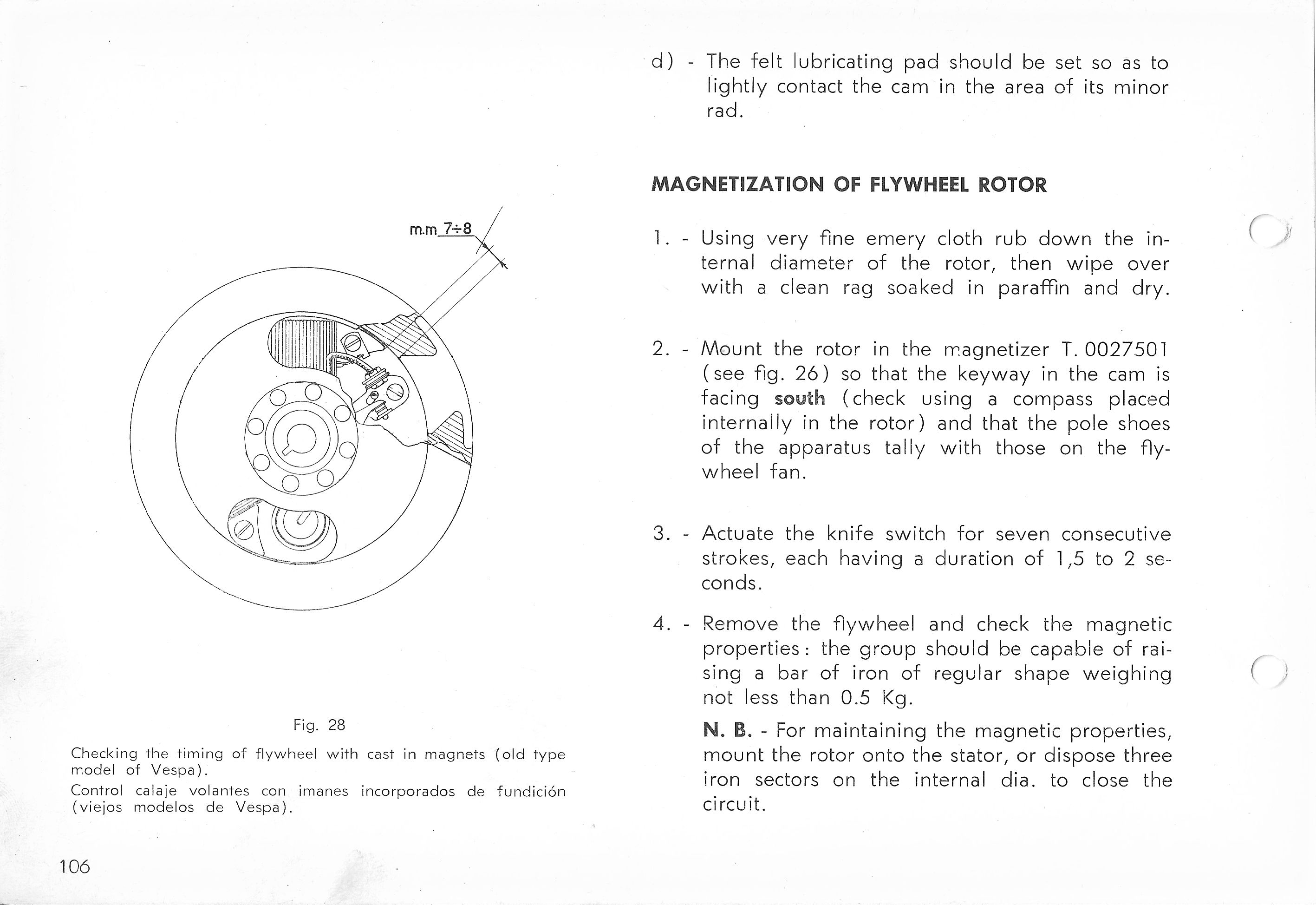 Vespa Service Station Manual 106