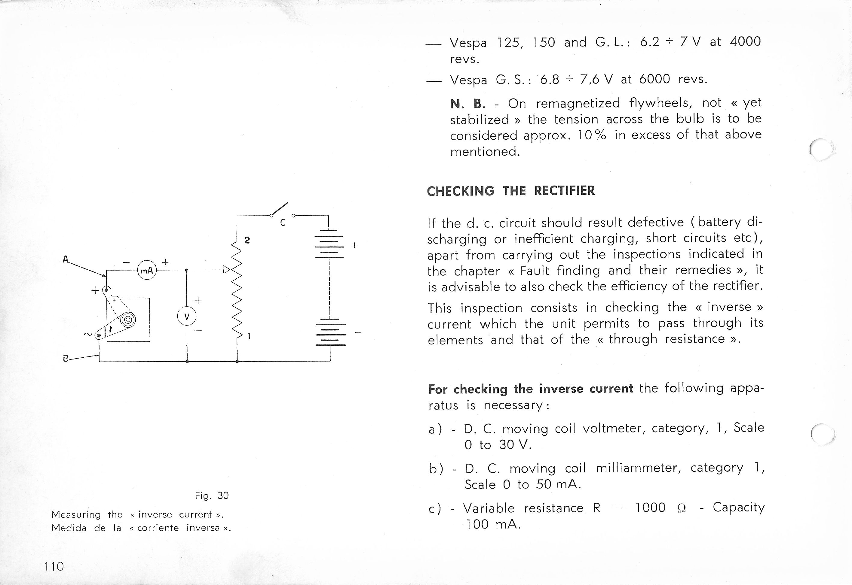 Vespa Service Station Manual 110