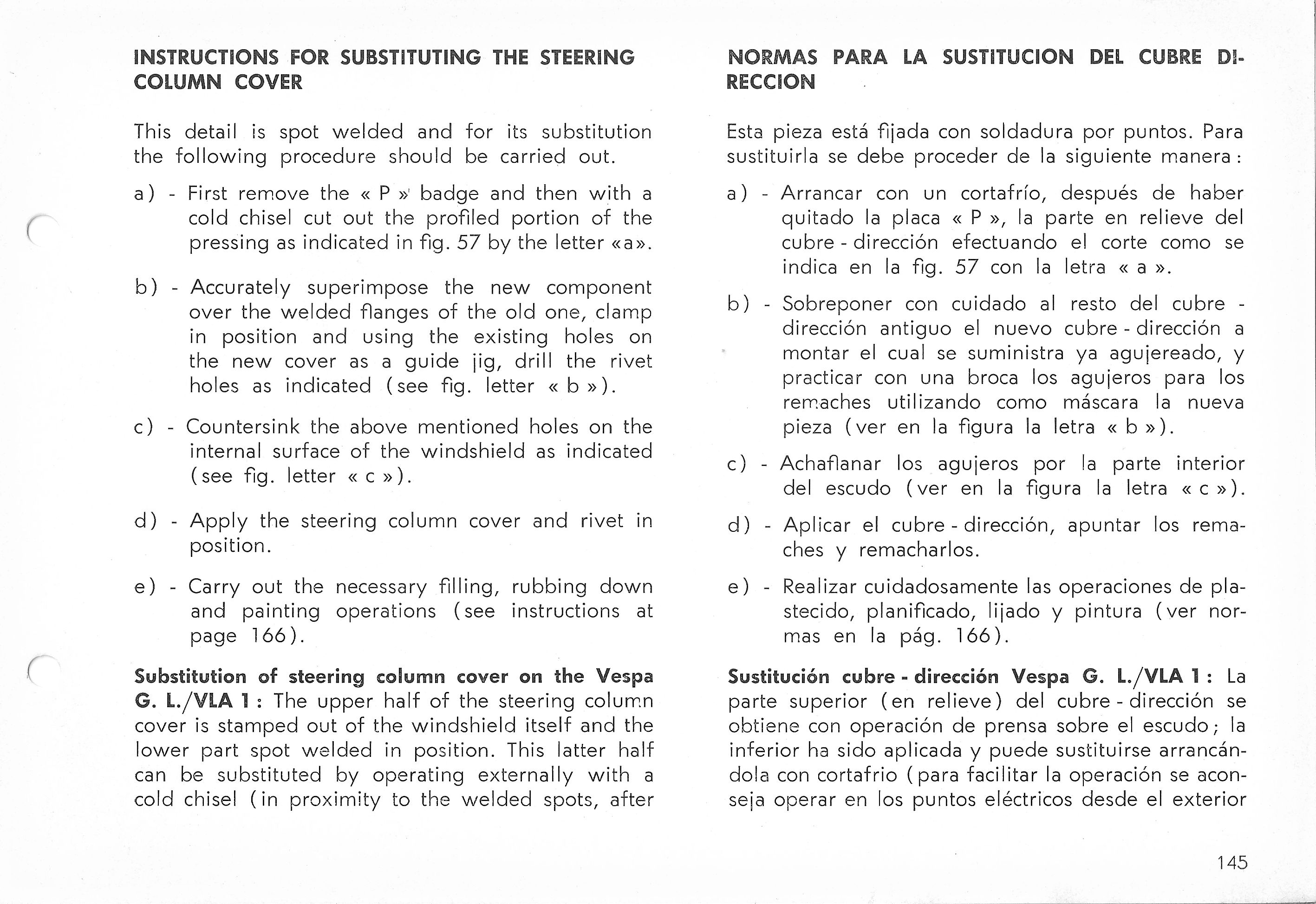 Vespa Service Station Manual 145