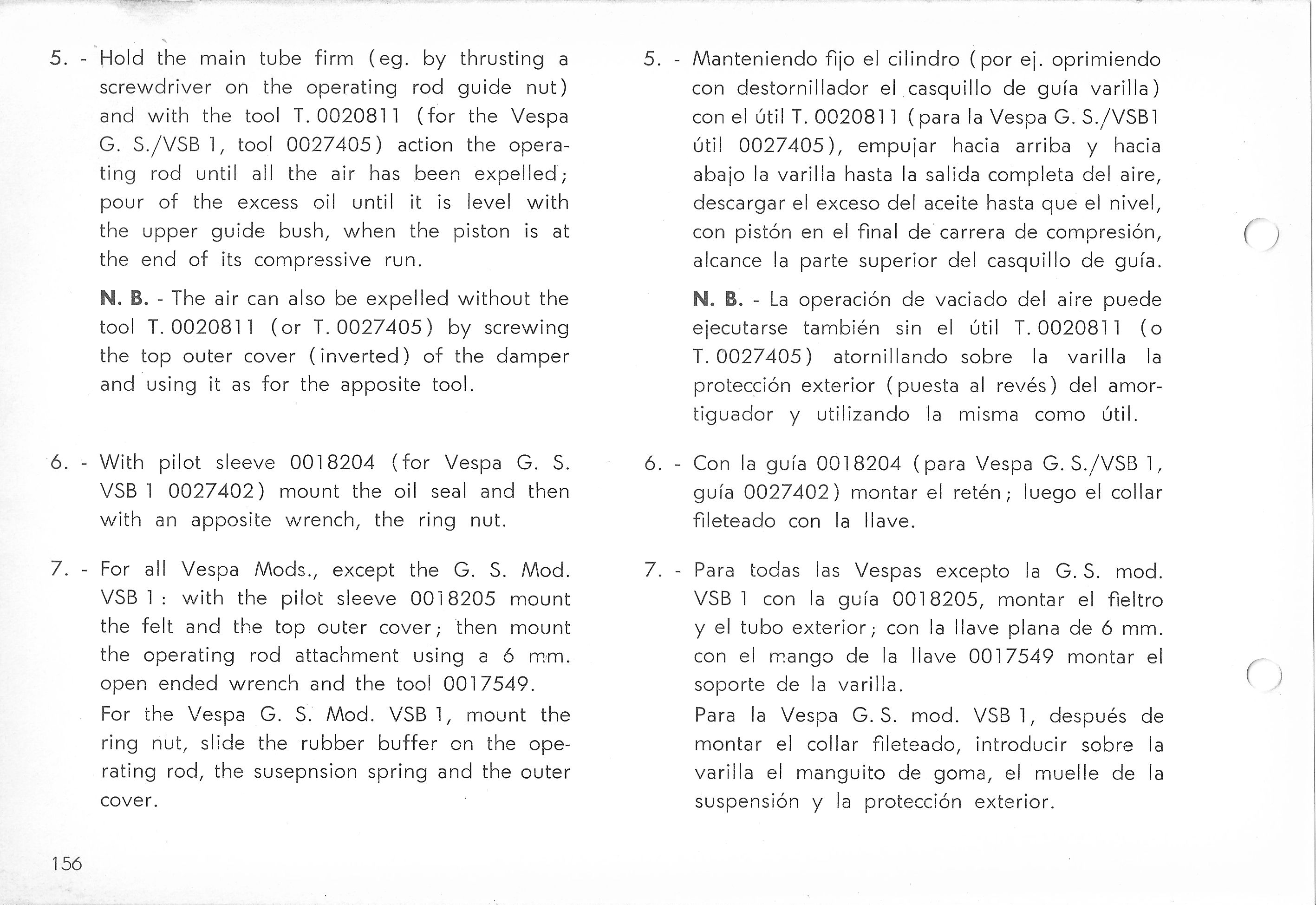 Vespa Service Station Manual 156