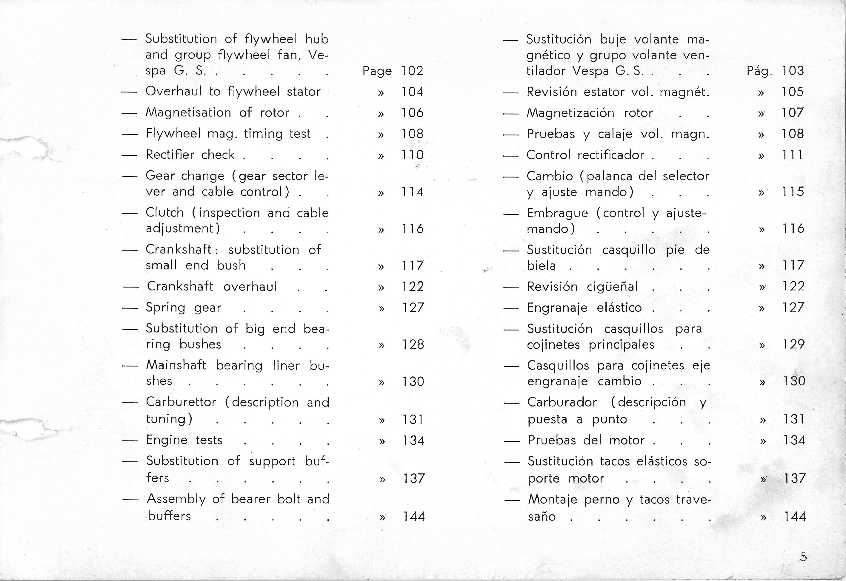 Vespa Service Station Manual 5